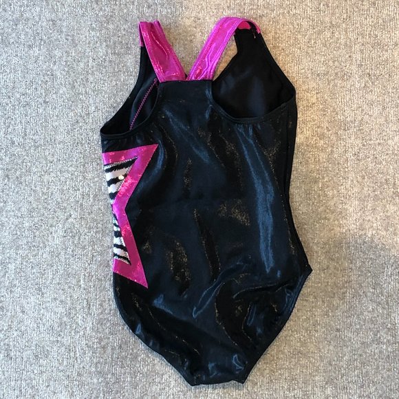 Balera Zebra Print Star Leotard - Picture 3 of 4